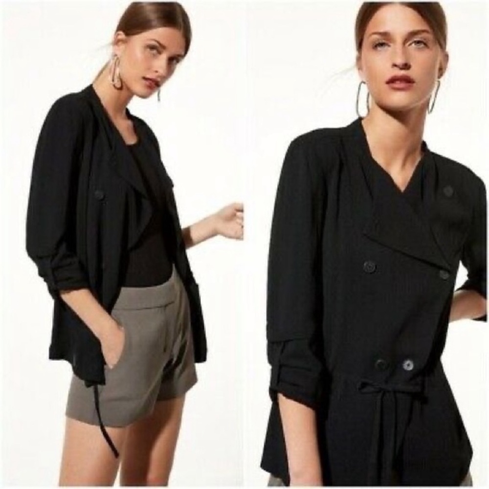 Babaton Aritzia Hamelin Crepe Jacket in Kohl